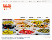 Tablet Screenshot of foodiepresents.com